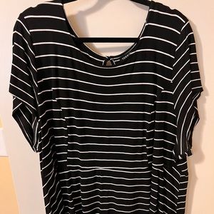 Torrid Striped Peplum Blouse